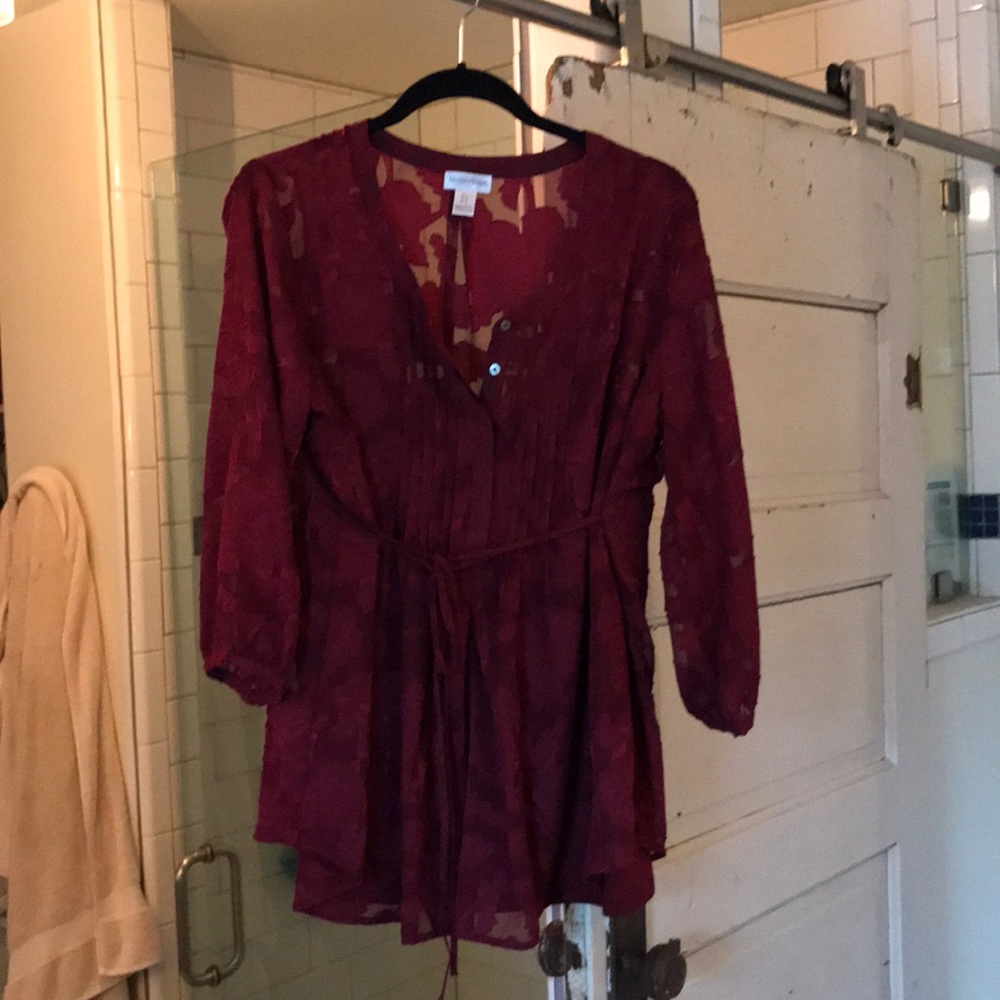 Motherhood Maternity Burgundy Top